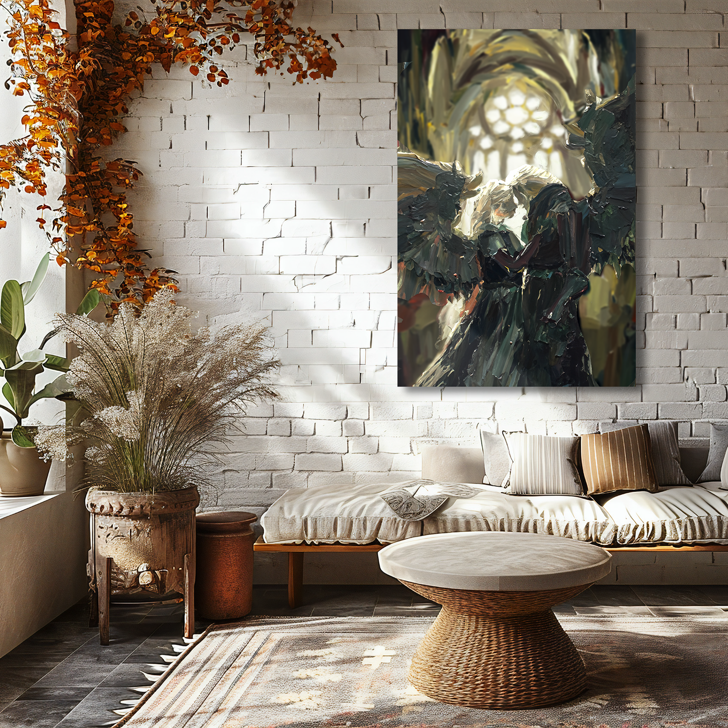 Celestial Bond - Framed Gallery Canvas Artwork