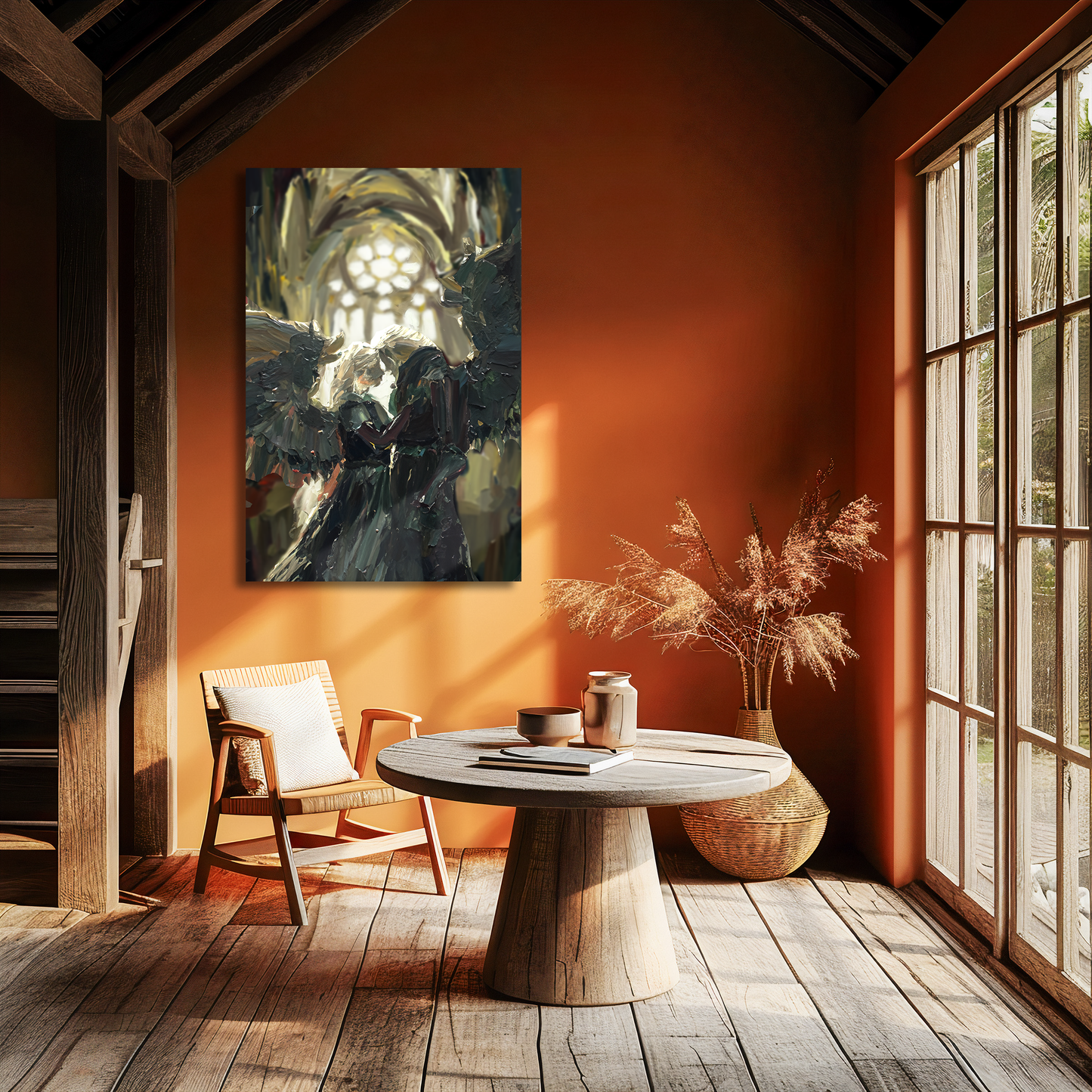 Celestial Bond - Framed Gallery Canvas Artwork